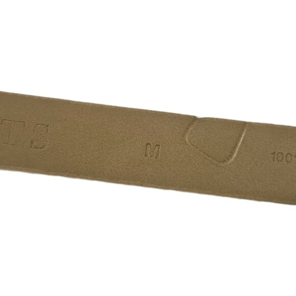 Talbots Ivory Leather Belt Womens Medium - Picture 3 of 3